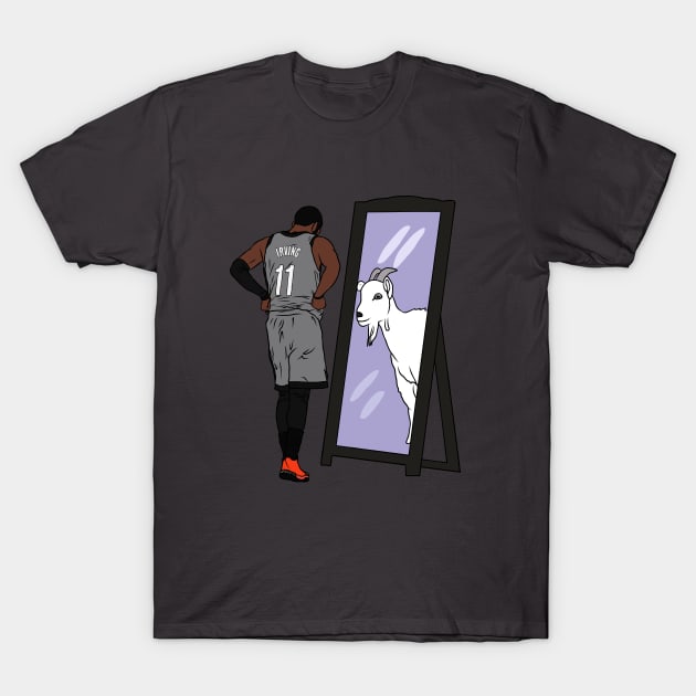 Kyrie Irving Mirror GOAT T-Shirt by rattraptees